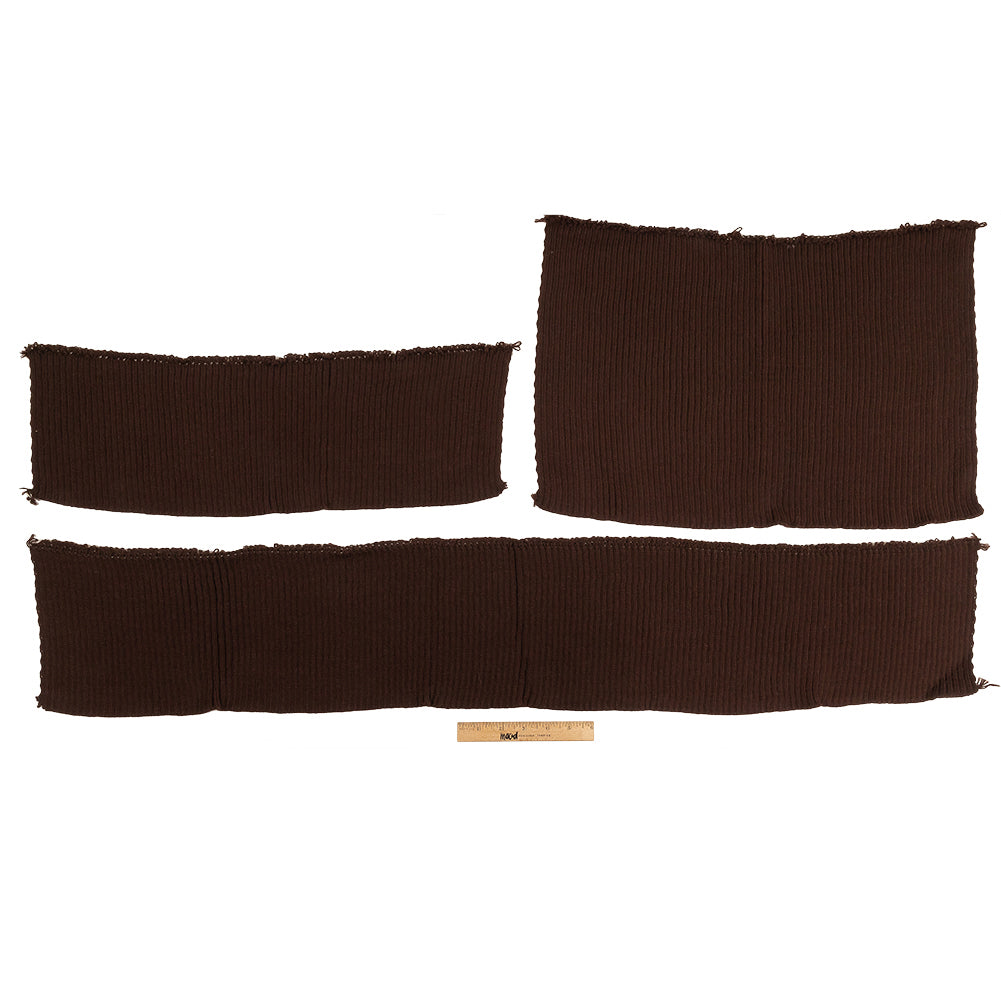 Alta Decadent Chocolate Chunky 2x2 Rib Knit Sweater Trim Bundle - 3pc