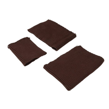 Alta Decadent Chocolate Chunky 2x2 Rib Knit Sweater Trim Bundle - 3pc