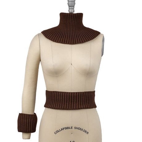 Alta Decadent Chocolate Chunky 2x2 Rib Knit Sweater Trim Bundle - 3pc
