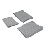 Alta Silver Gray Chunky 2x2 Rib Knit Sweater Trim Bundle - 3pc