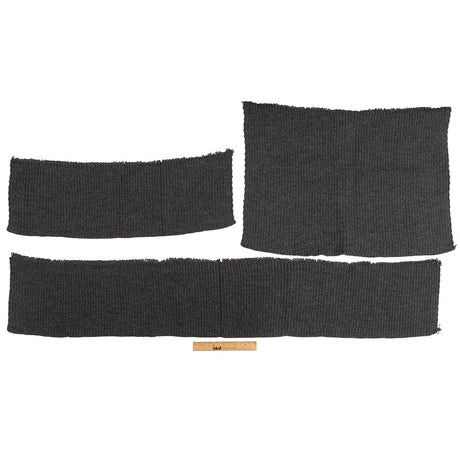 Alta Raven Chunky 2x2 Rib Knit Sweater Trim Bundle - 3pc