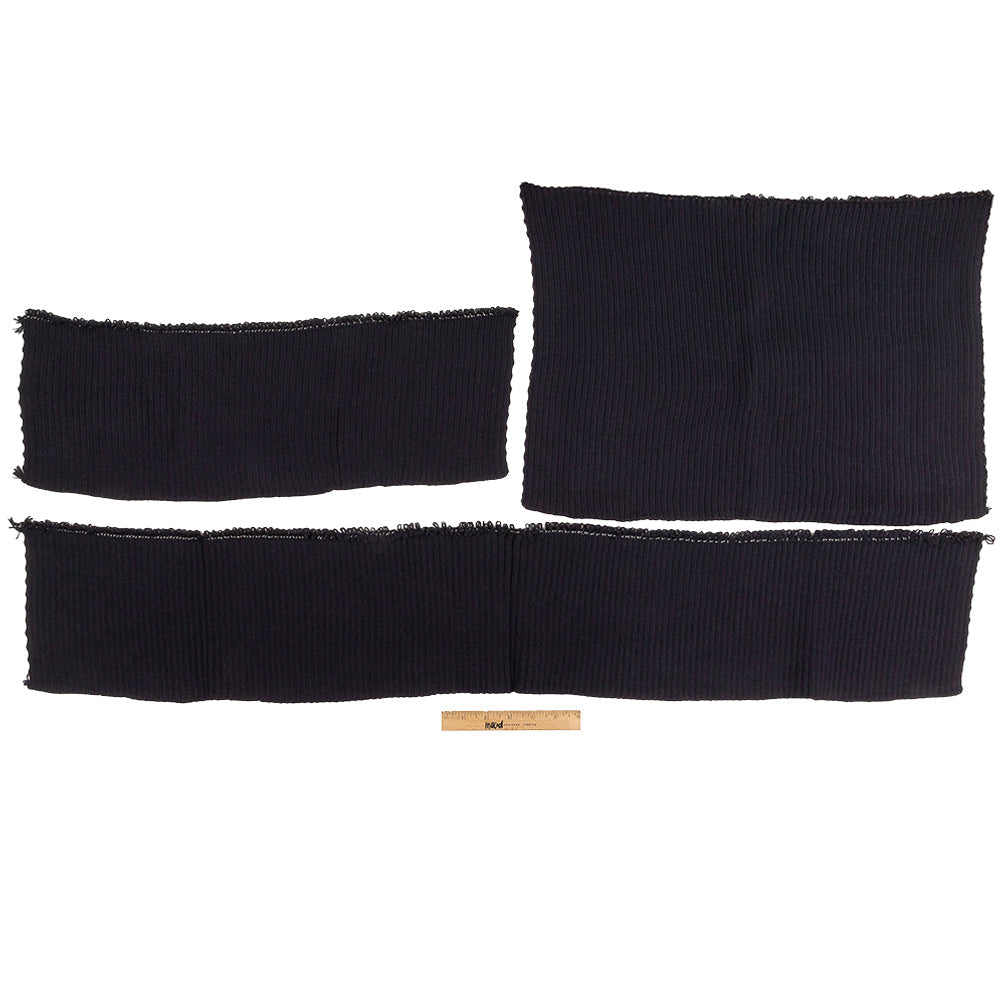 Alta Navy Chunky 2x2 Rib Knit Sweater Trim Bundle - 3pc