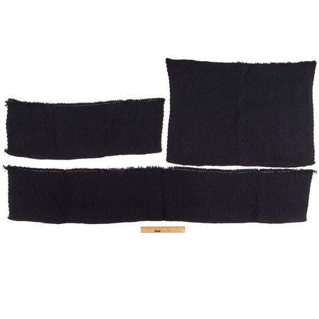 Alta Navy Chunky 2x2 Rib Knit Sweater Trim Bundle - 3pc