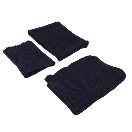 Alta Navy Chunky 2x2 Rib Knit Sweater Trim Bundle - 3pc