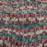 Italian Taupe, Keepsake Lilac and Teal Striped Boucle Chunky Wool Sweater Knit