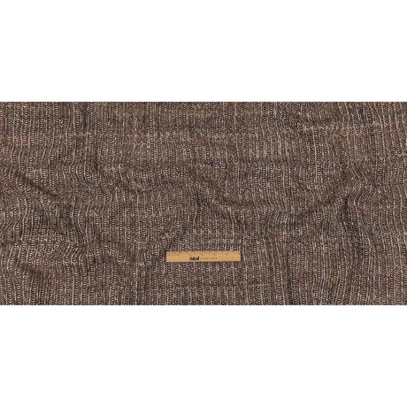 Italian Beige, Barrier Reef and White Tweedy Blended Wool Ribbed Sweater Knit
