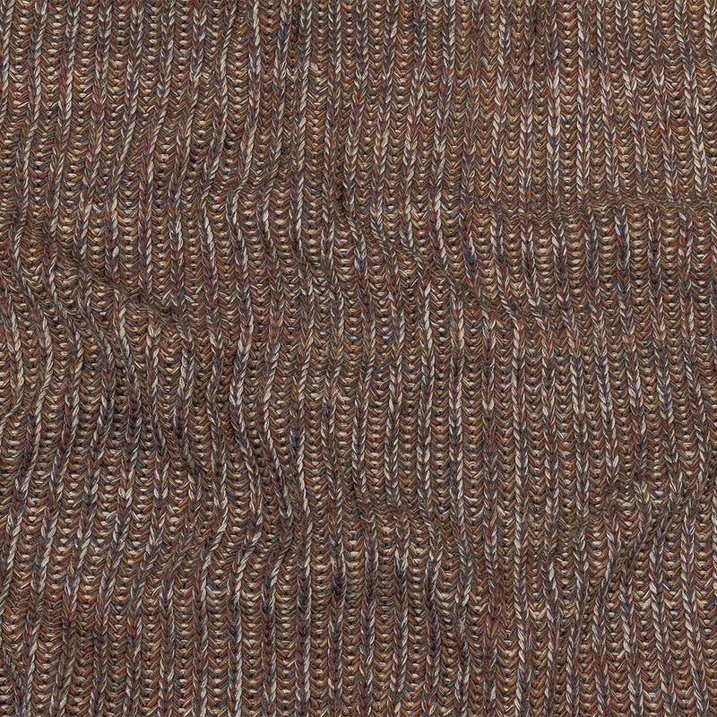 Italian Beige, Barrier Reef and White Tweedy Blended Wool Ribbed Sweater Knit