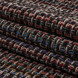 Charcoal and Multicolor Blended Wool Tweed