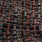 Charcoal and Multicolor Blended Wool Tweed