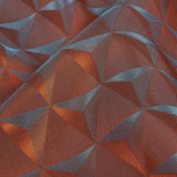 Blue and Orange Bi-Color Triangles Jacquard Lining