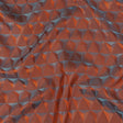 Blue and Orange Bi-Color Triangles Jacquard Lining