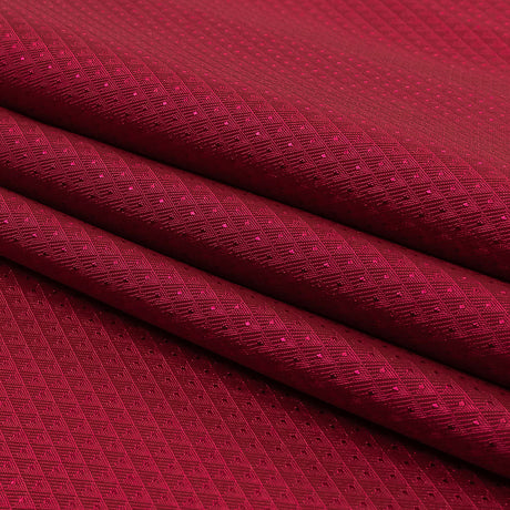 Magenta Mini Triangles Jacquard Lining