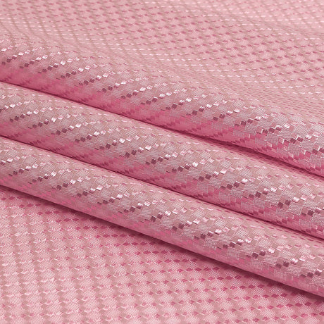Baby Pink Mini Squares Jacquard Lining