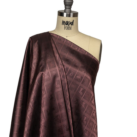 Dusty Rose Picturesque Jacquard Lining