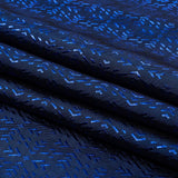 Cobalt and Navy Bi-Color Diamonds Jacquard Lining