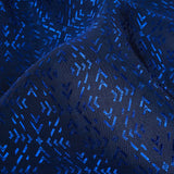 Cobalt and Navy Bi-Color Diamonds Jacquard Lining