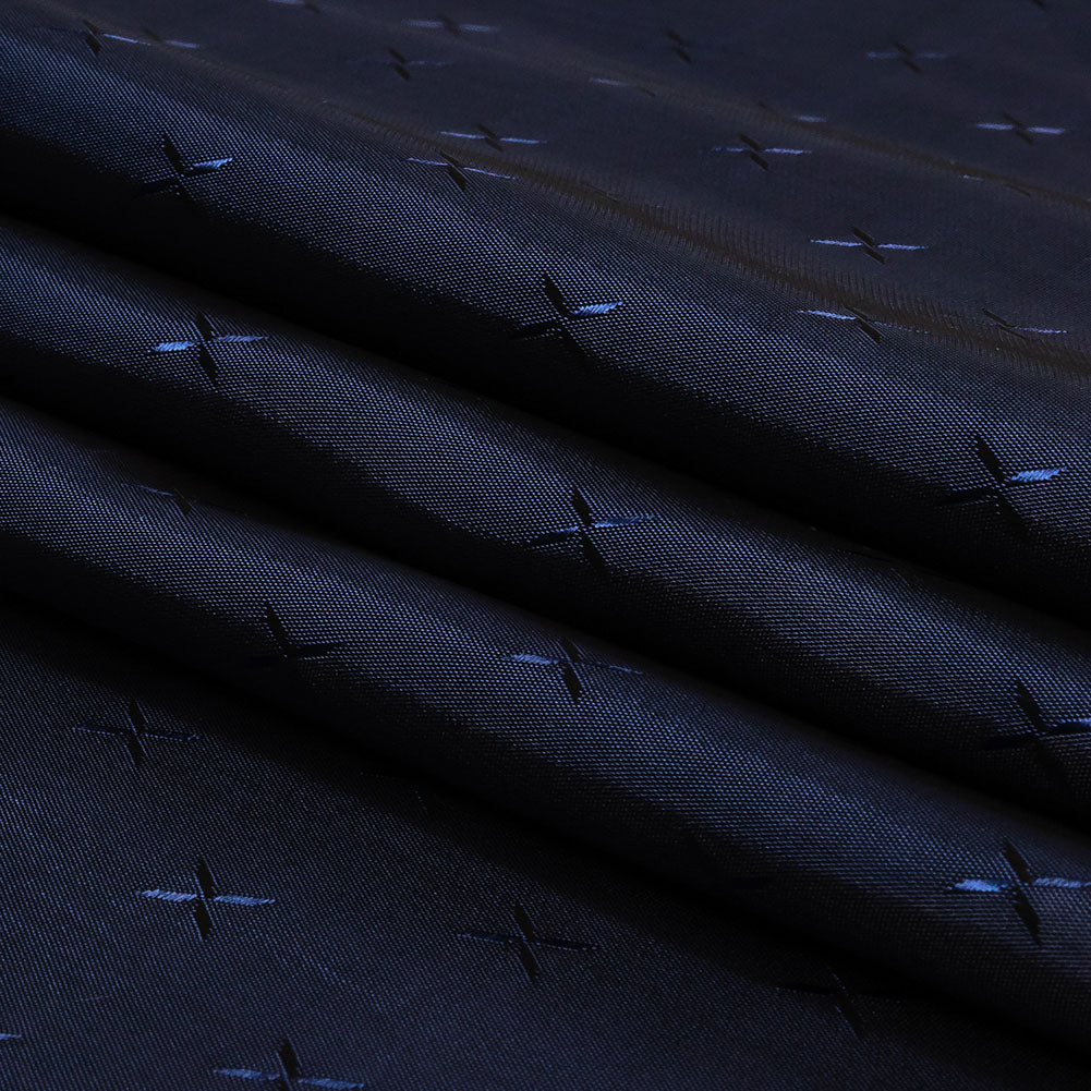Xs Jacquard Lining - Black and Navy Bi-Color