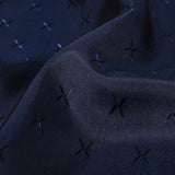 Xs Jacquard Lining - Black and Navy Bi-Color