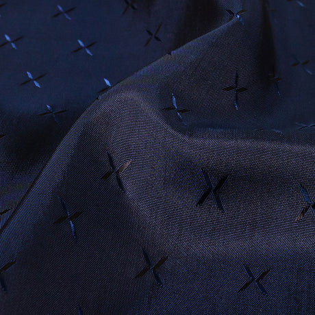 Xs Jacquard Lining - Black and Navy Bi-Color