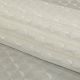 White Tonal Small Triangles Jacquard Lining