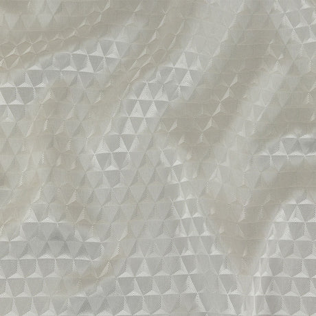 White Tonal Small Triangles Jacquard Lining