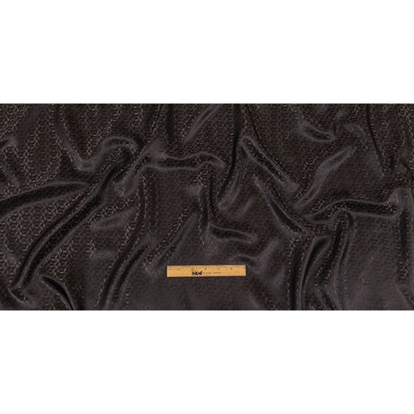 Black and Charcoal Faux 3D Boxes Jacquard Lining