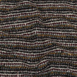 Burgundy, Cream and Metallic Silver Striped Boucle Blended Wool Sweater Knit with Black Eyelash Fringe