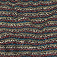 Italian Red, Blue and Sweet Corn Striped Boucle Blended Wool Sweater Knit