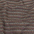 Warm Gray, Grape and Metallic Silver Striped Chunky Blended Wool Sweater Knit