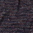 Italian Maritime Blue, Dusty Rose, and Red Striated Boucle Blended Wool Sweater Knit