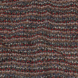 Italian Gray, Beige, and Red Striped Boucle Blended Wool Sweater Knit with Clear Baby Sequins