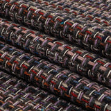 Italian Charcoal, Candy Pink and Blue Blended Wool Tweed