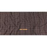 Italian Charcoal, Candy Pink and Blue Blended Wool Tweed