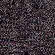 Italian Navy, Red and Orange Striped Boucle Blended Wool Sweater Knit