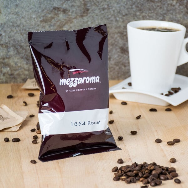 Ellis Mezzaroma 2.5 oz. 1854 Roast Coffee Packet - 24/Case