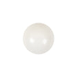 Vintage Chalk White Glass Shank Back Ball Button - 25L/16mm