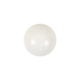 Vintage Chalk White Glass Shank Back Ball Button - 25L/16mm
