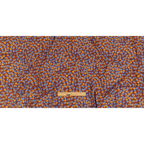 Blue and Brown Bouncing Evil Eye Caye UV Protective Compression Swimwear Tricot with Aloe Vera Microcapsules