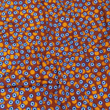Blue and Brown Bouncing Evil Eye Caye UV Protective Compression Swimwear Tricot with Aloe Vera Microcapsules