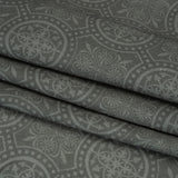 Linen and Rayon Woven Print - Gray Medallions - Mood Exclusive Gawain's Glory