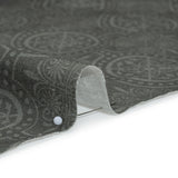 Linen and Rayon Woven Print - Gray Medallions - Mood Exclusive Gawain's Glory