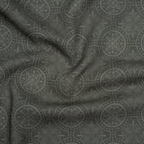 Linen and Rayon Woven Print - Gray Medallions - Mood Exclusive Gawain's Glory