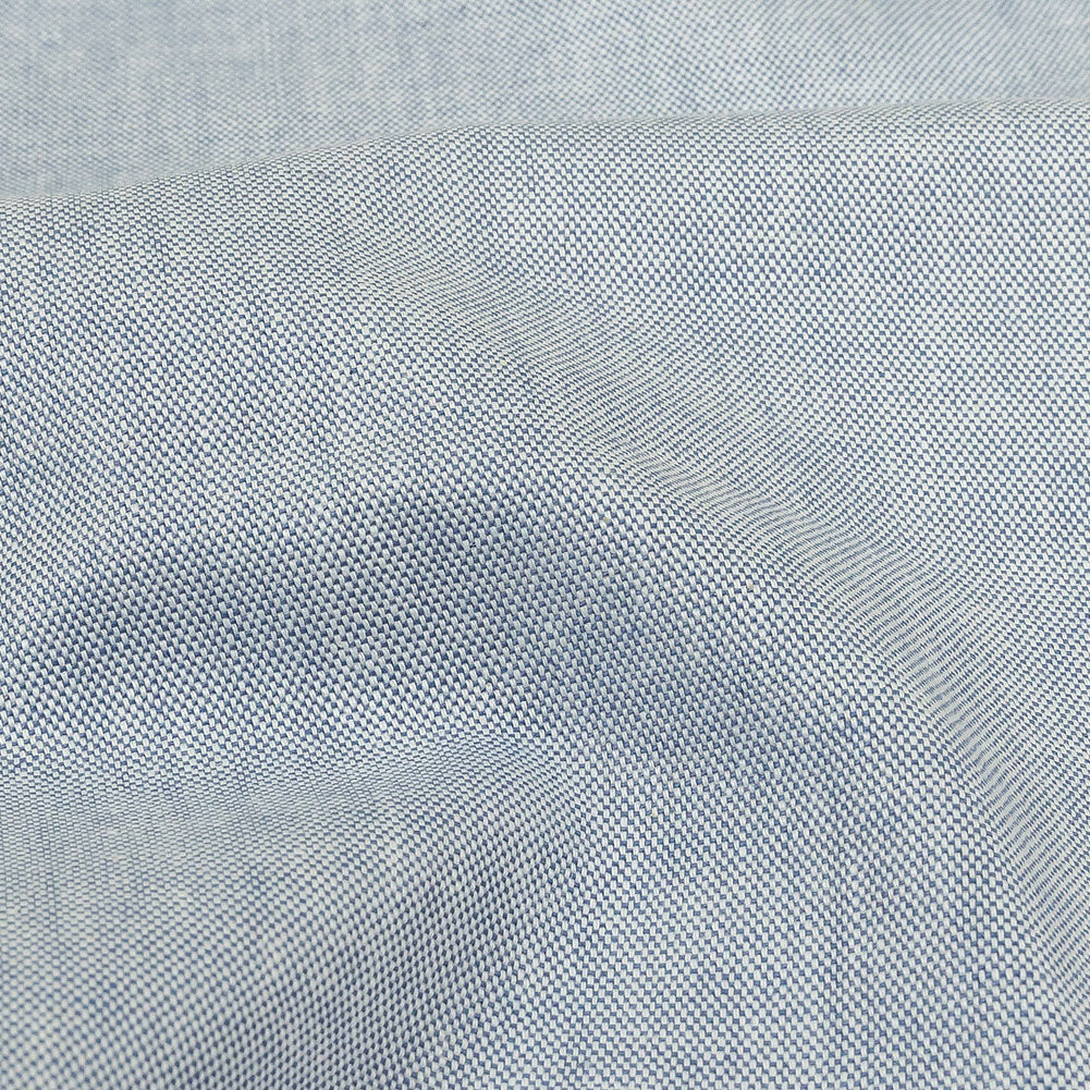 Calendered Organic Cotton Oxford - Light Blue - Chesterton Collection