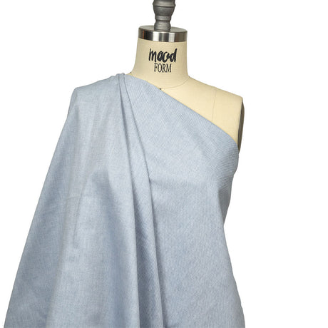 Calendered Organic Cotton Oxford - Light Blue - Chesterton Collection