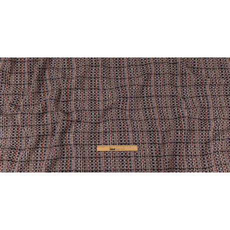 Italian Lilac, Gray and Multicolor Tweedy Plaid Blended Wool Woven
