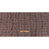 Italian Olive, Lilac and Multicolor Tweedy Plaid Blended Wool Woven