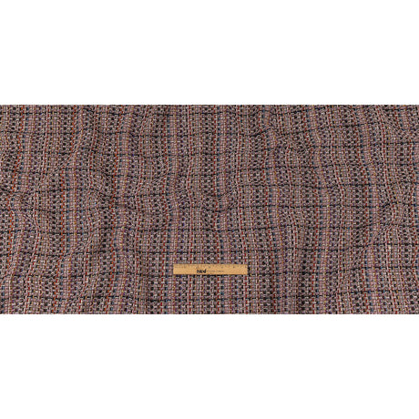 Italian Olive, Lilac and Multicolor Tweedy Plaid Blended Wool Woven