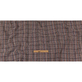 Gray, Navy and Multicolor Tweedy Plaid Blended Wool Woven
