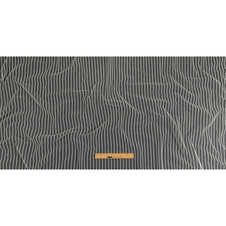 Embroidery Striped Tulle - White - Elsinore Collection
