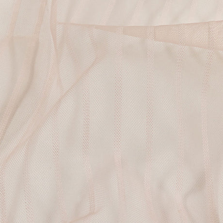 Embroidery Striped Tulle - Blush - Elsinore Collection